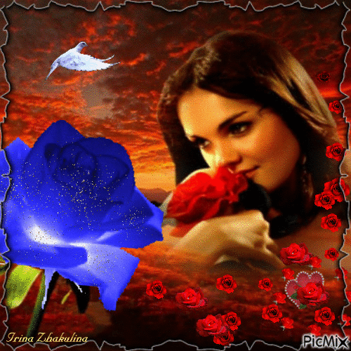 donna rose e spine ....gif